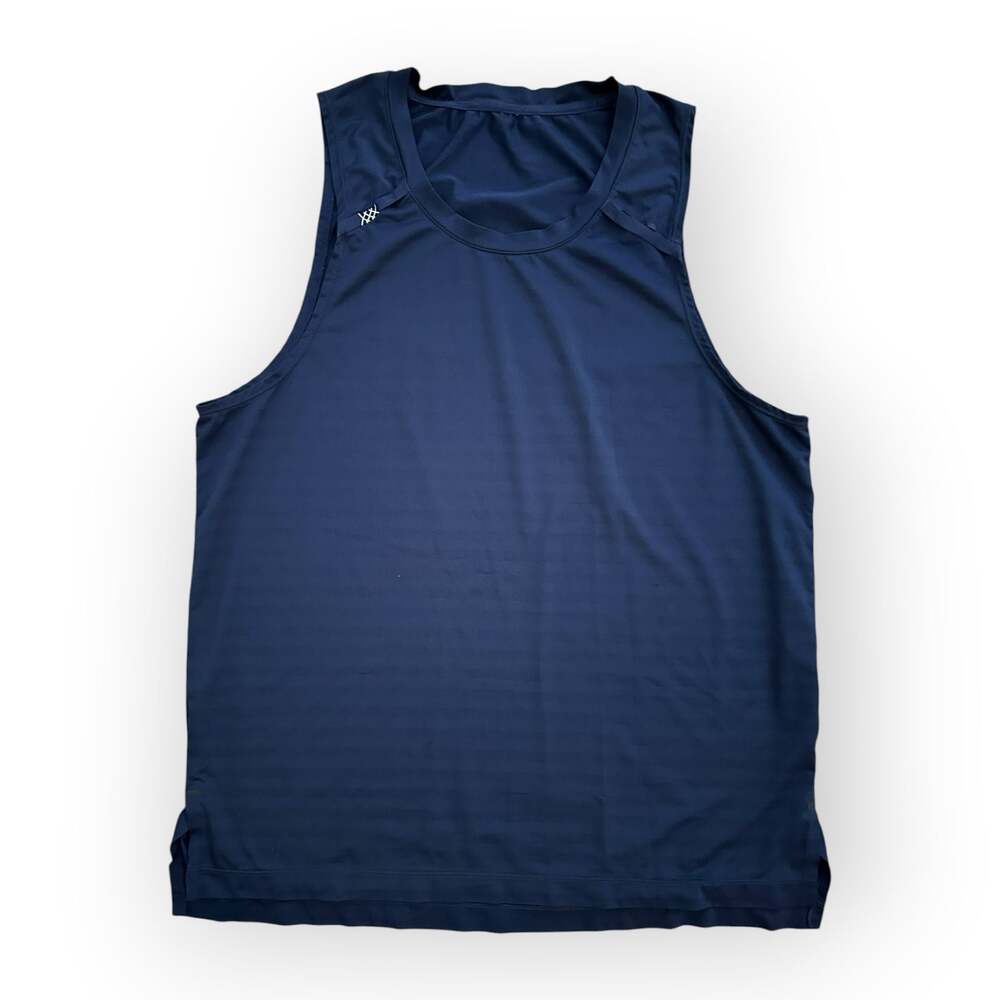 Rhone Swift Athletic Tank Top Navy Blue